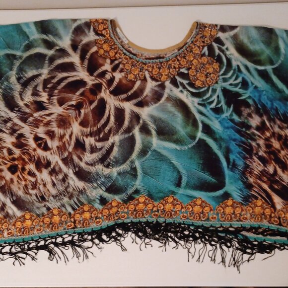 Women's Adoire Over the Head Colorful Shawl Size Medium - Picture 8 of 11
